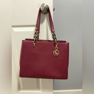 Burgundy Michael Kors Purse